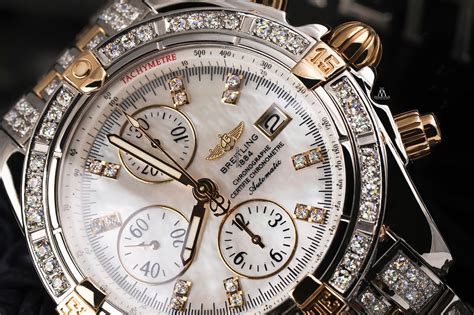 breitling rotating bezel|breitling with diamond bezel.